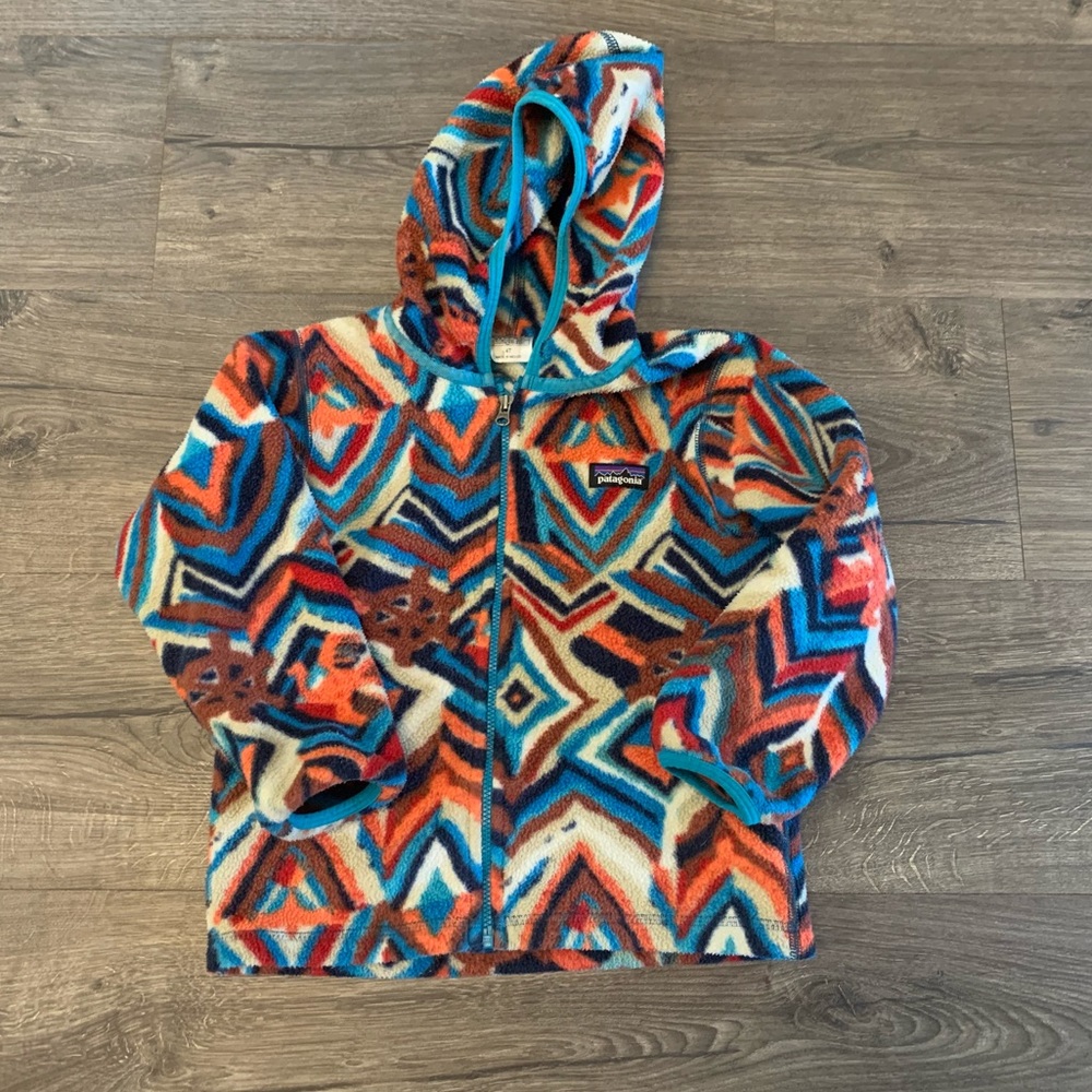 Patagonia Toddler Hooded Fleece Jacket 4T